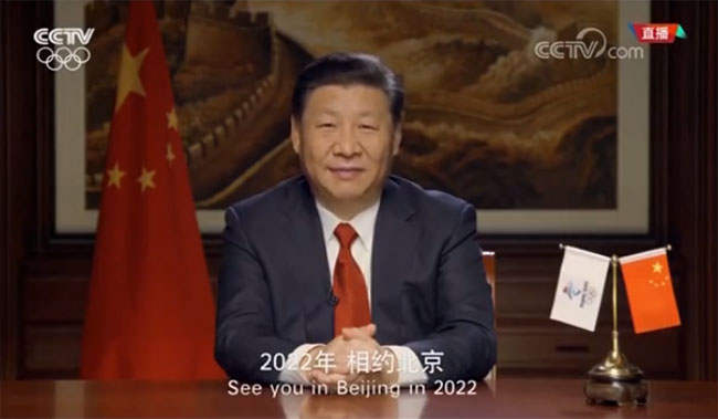 ཞི་ཅིན་ཕིང་གིས་འཛམ་གླིང་ཡོངས་ལ་ལྷག་བསམ་ཟོལ་མེད་ངང"2022ལོར་པེ་ཅིང་དུ་མཇལ་ཡོང"ཞེས་གདན་ཞུ་གནང་བ།