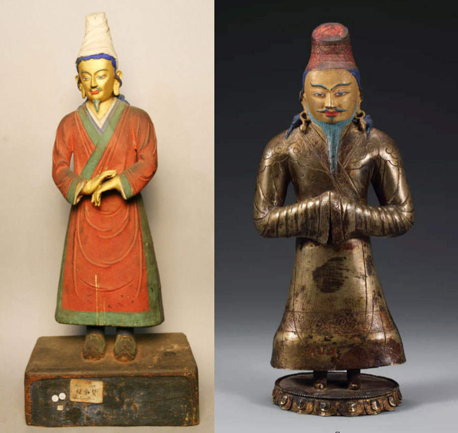 ༄༅།། གསར་དུ་རྙེད་པའི་བཞད་ཀྱི་ལུང་བཤད་ཅེས་པའི་དཔེ་རྙིང་ཞིག་དང་དེ་ལས་འཕྲོས་པའི་མགར་སྟོང་བཙན་ཡུལ་སྲུང་གི་ཁྱིམ་རྒྱུད་ལ་བསྐྱར་དུ་དཔྱད་པ།