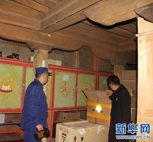 ཕོ་བྲང་པོ་ཏ་ལའི་རིག་དངོས་ལ་མེ་ཟོན་བདེ་འཇགས་ཞིབ་བཤེར་ཆེན་པོ་བྱས། 