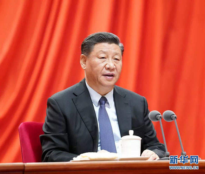 ཞི་ཅིན་ཕིང་གིས་ཀྲུང་དབྱང་སྒྲིག་ཨུད་ཚོགས་ཆེན་ཐོག་གསུང་བཤད་གནང་བ།