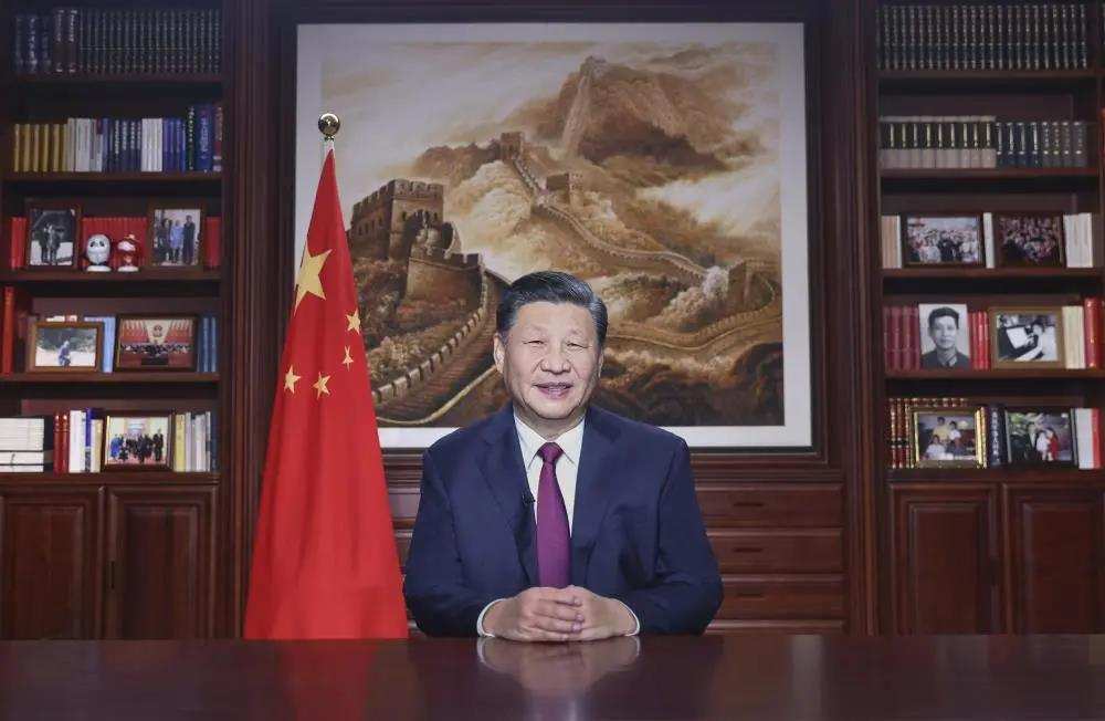 ཞི་ཅིན་ཕིང་གིས་གནང་བའི2022ལོའི་ལོ་སར་ཤིས་ཚིག
