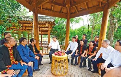 ཞི་ཅིན་ཕིང་གིས་ཧའེ་ནན་དུ་རྟོག་ཞིབ་གནང་།