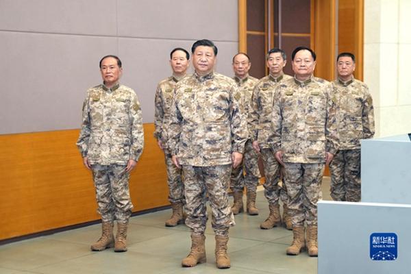 ཞི་ཅིན་ཕིང་གིས་དམག་ཨུད་ཀྱི་མཉམ་འབྲེལ་དམག་འཐབ་བཀོད་འདོམས་ལྟེ་གནས་སུ་གཟིགས་ཞིབ་གནང་།