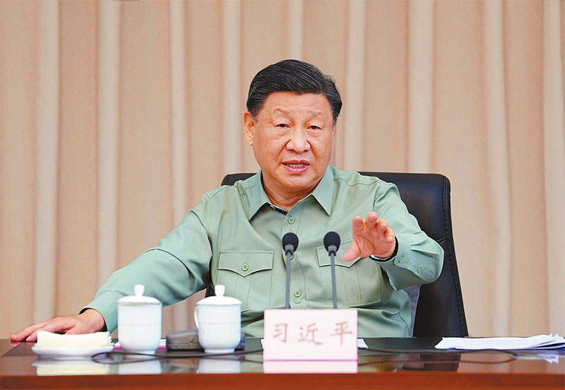ཞི་ཅིན་ཕིང་གིས་ལྷོ་རྒྱུད་འཐབ་ཁུལ་གྱི་མཚོ་དམག་ལ་གཟིགས་ཞིབ་གནང་སྐབས་ནན་གསུང་གནང་བ།