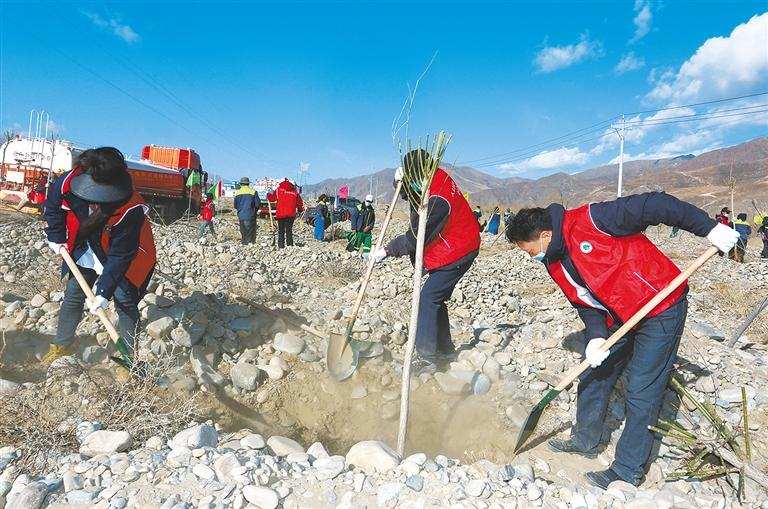 དཔྱིད་ཀྱི་དུས་སུ་ཤིང་འཛུགས་ལས་ལ་བྲེལ། ཡུལ་ལུང་གང་སར་སྔོ་ལྗང་གོས་ཀྱིས་བཀླུབས། ལྷ་ས་གྲོང་ཁྱེར་གྱིས་ཤིང་འཛུགས་ལྗང་སྲུང་ལས་དོན་སྤེལ་བའི་སྐོར་གྱི་སྒྲིལ་གླེང་།